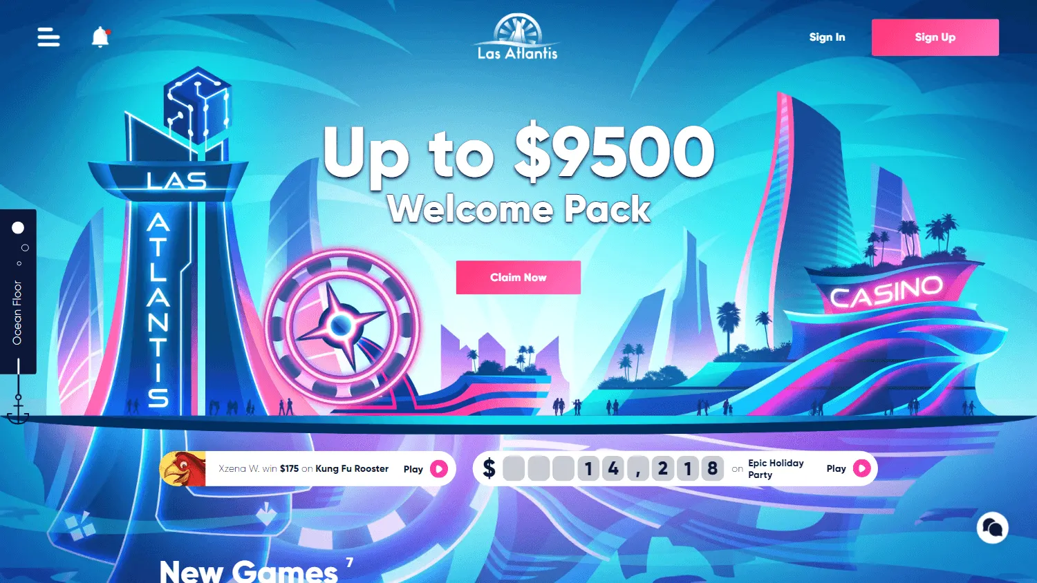 Las Atlantis Casino desktop home